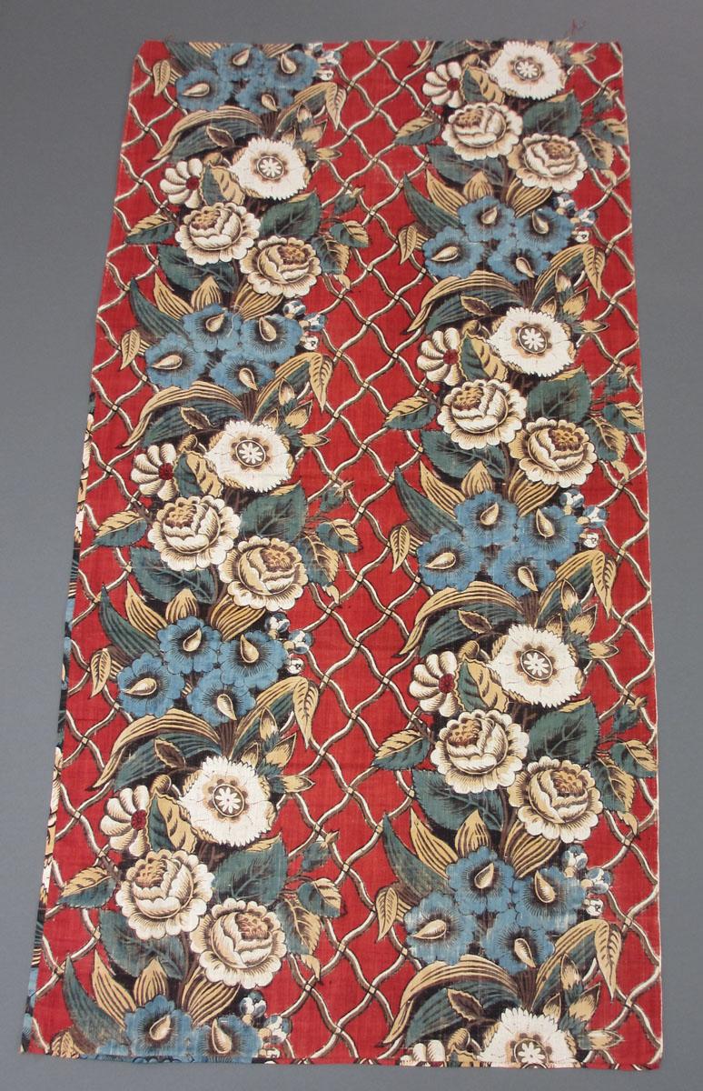 1960.0089 Textile, printed partial reverse