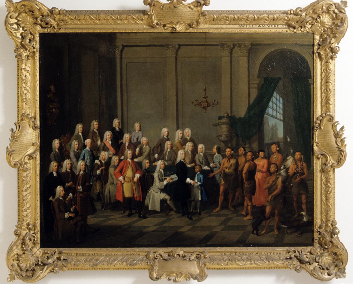 1956.0567 A, B Painting and Frame